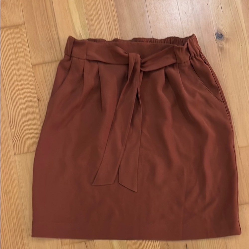 lululemon athletica copper Knee-length Pencil Skirt with Tie Front for Work